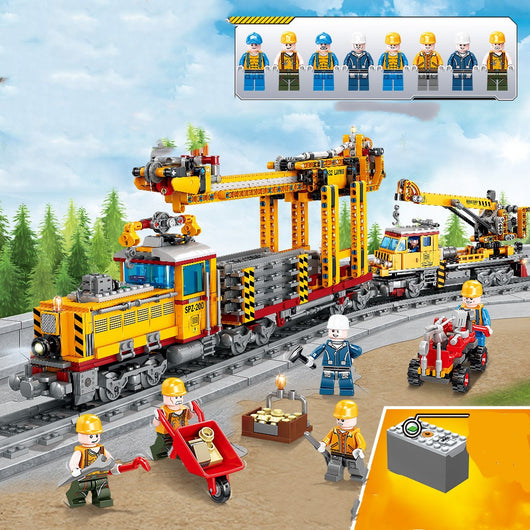 Tren Eléctrico Militar con Vías Armables para Niños - Image 10