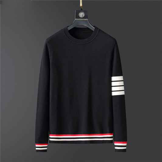 Suéter Grueso de Cuello Redondo para Hombre - Largo Invierno - Image 2