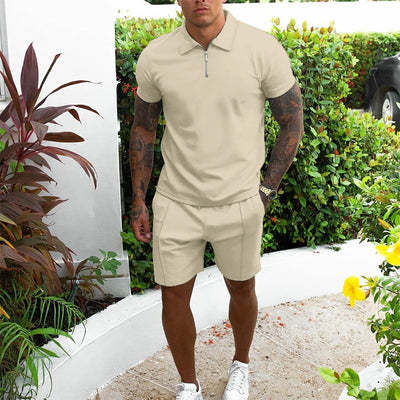 Conjunto Casual de Pantalones Cortos y Camiseta para Hombre