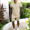 Conjunto Casual de Pantalones Cortos y Camiseta para Hombre