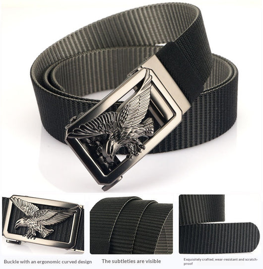Cinturón Bicolor para Hombre con Hebilla Automática Giratoria sin Dientes - Image 16