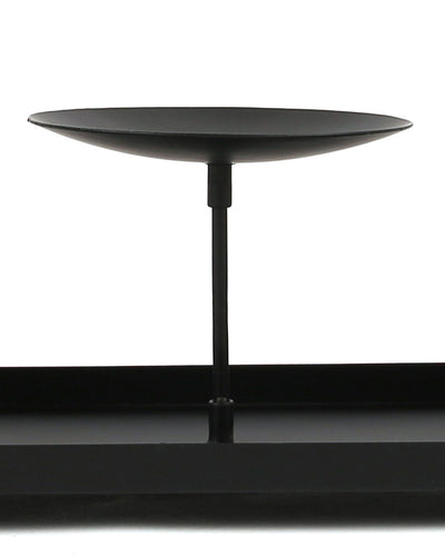Candelabro de Tres Brazos Modular con Plato Grande para Velas de Pilar de 4 Pulgadas - Image 7