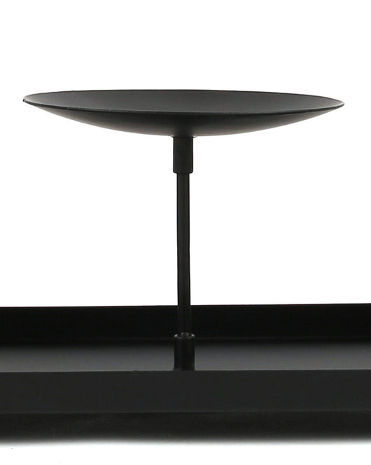 Candelabro de Tres Brazos Modular con Plato Grande para Velas de Pilar de 4 Pulgadas - Image 7