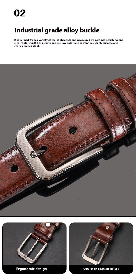 Cinturón Versátil con Hebilla de Ajuste para Hombre - Image 12