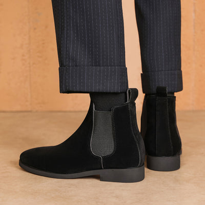 Zapatos Casuales Británicos con Elástico y Cordones para Hombre - Image 4