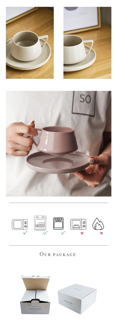 Juego de Taza y Plato para Café - Diseño Elegante para Home Office - Image 11
