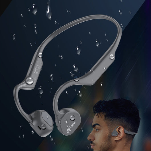 Auriculares Deportivos Bluetooth E300 con Conducción Ósea - Gris Negro - Image 12