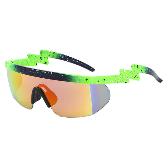 Gafas de Sol Deportivas Unisex con Diseño Irregular - Protección UV para Ciclismo y Actividades Outdoor