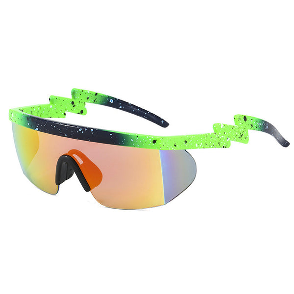 Gafas de Sol Deportivas Unisex con Diseño Irregular - Protección UV para Ciclismo y Actividades Outdoor