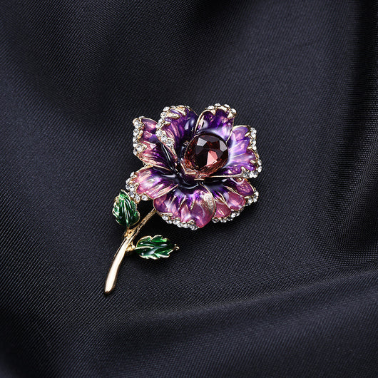 Broche Floral de Cristales Brillantes Diseño Premium - Image 7