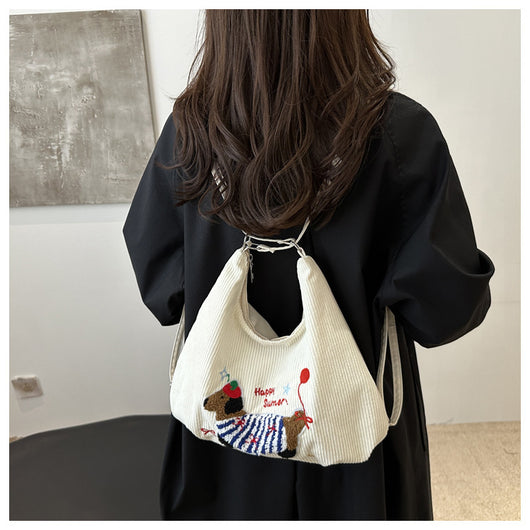 Bolso Tote Retro de Gran Capacidad para Mujer - Bolsa Casual de Hombro - Image 43