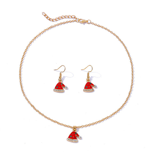 Conjunto de Collar y Aretes Navideños con Diseño Goteo Creativo - Image 9