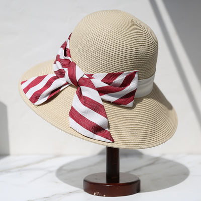 Sombrero de Playa Plegable con Moño - Image 12