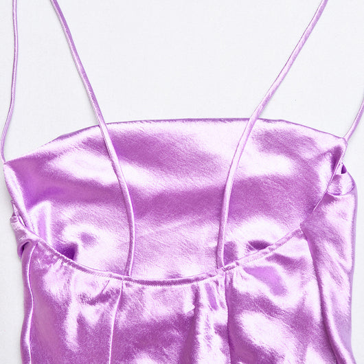 Top Satinado Escote U con Moño y Espalda Descubierta - Image 16