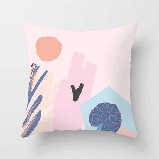 Funda de Almohada Geométrica Moderna en Poliéster Peachskin - Image 63