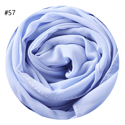 Pañuelo de Gasa Perlada en Colores Sólidos - Cobertura Elegante Monocromática - Image 60