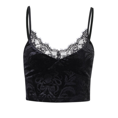 Camiseta Gótica de Encaje para Mujer - Tank Top Elegante - Image 6