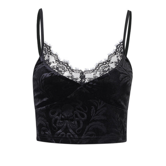 Camiseta Gótica de Encaje para Mujer - Tank Top Elegante - Image 6