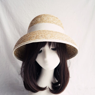Sombrero Playero Vintage de Paja con Ala Acampanada Estilo Francés - Image 3