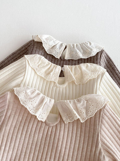 Blusa de Encaje con Cuello Peter Pan para Mujer - Image 14