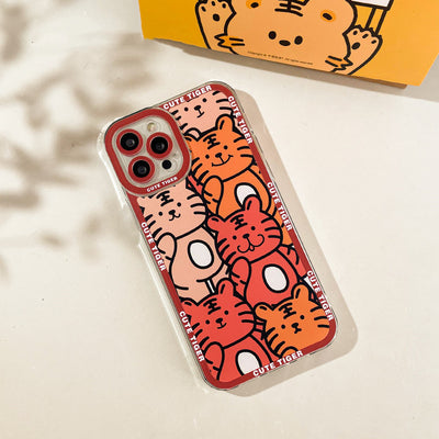 Funda Transparente Tigre Creativo Anti-Golpes para Celular - Image 3
