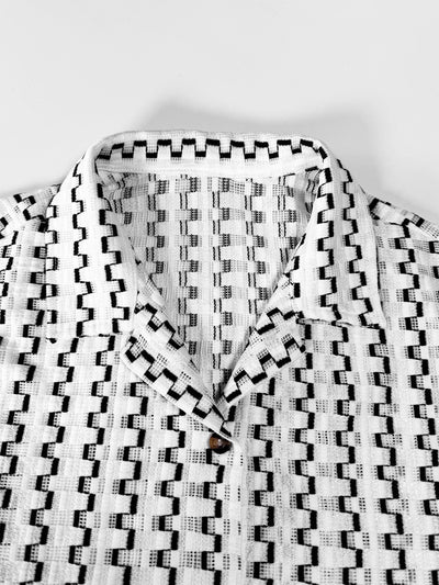 Conjunto Casual de Camisa a Rayas y Shorts para Hombre - Image 17