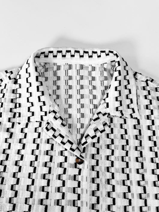 Conjunto Casual de Camisa a Rayas y Shorts para Hombre - Image 17