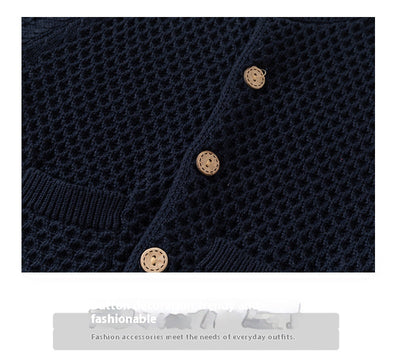 Suéter Abrigo Infantil Cuello Redondo para Otoño e Invierno - Image 7