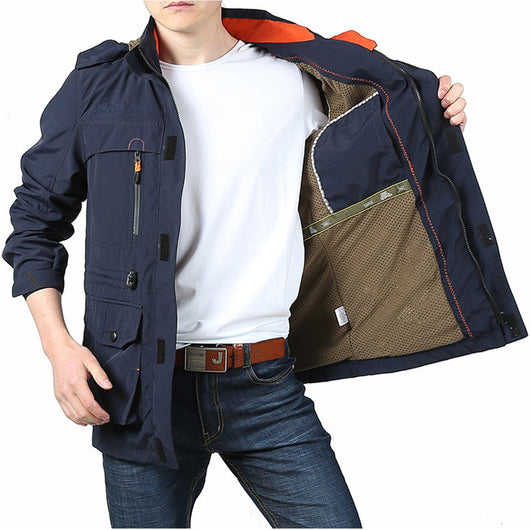 Chaqueta Casual Outdoor para Hombre - Talla Grande y Corte Largo - Image 2