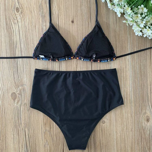 Bikini Floral de Cintura Alta para Mujer - Image 18