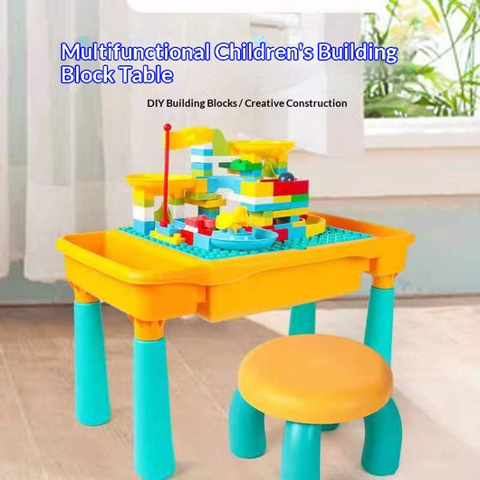 Mesa de Construcción con Bloques Gigantes para Niños