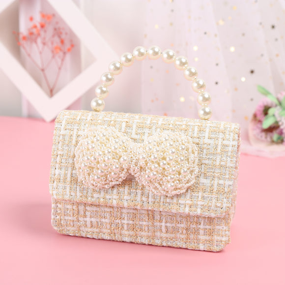 Bolso Mensajero Doble Propósito con Detalle de Moño Perla