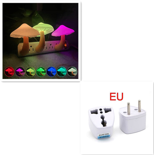 Lámpara Nocturna LED Seta con Sensor de Luz - Enchufable EU/US - Image 16