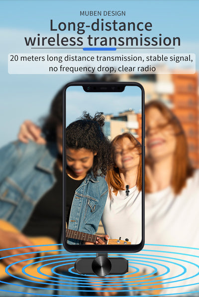 Micrófono Solapa con Cancelación de Ruido 2.4G Dual - Image 18
