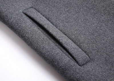 Abrigo de Lana Casual para Hombre con Gorro Desmontable - Image 17