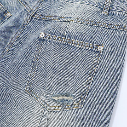 Conjunto de Camisa Vaquera Workwear Desgastada con Estilo Urbano - Image 36