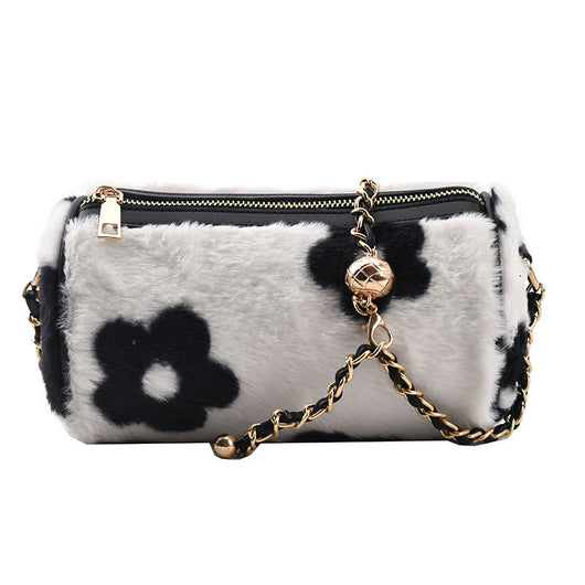 Bolso de Viaje Acolchado con Estampado de Vaca y Flores - Image 4