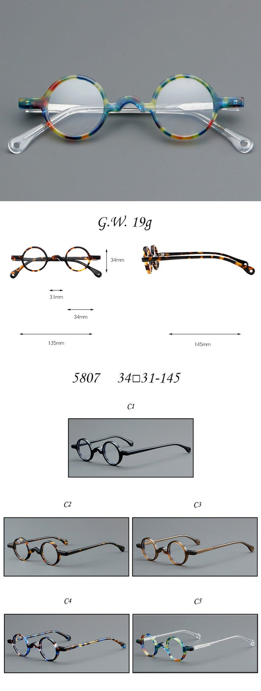 Gafas Redondas Retro de Acetato - Image 22