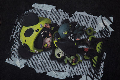 Camiseta Estampada Cartoon Depresivo para Hombre - Image 20