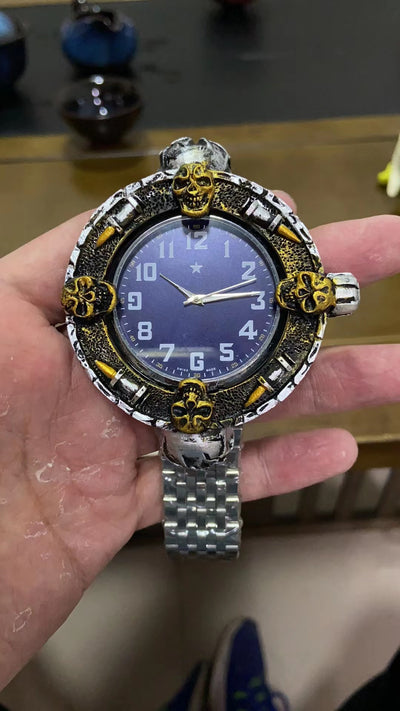 Reloj Electrónico Calavera con Correa de Resina Artesanal - Image 6