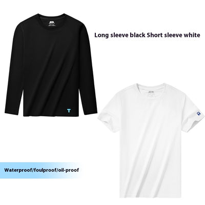 Camiseta Básica Antitinción de Algodón Xinjiang para Hombre - Image 8