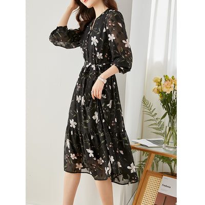 Vestido Floral de Gasa Francesa - Image 2