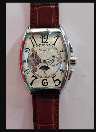 Reloj Mecánico Automático SEWOR Tourbillon con Visor de Estrellas - Image 6