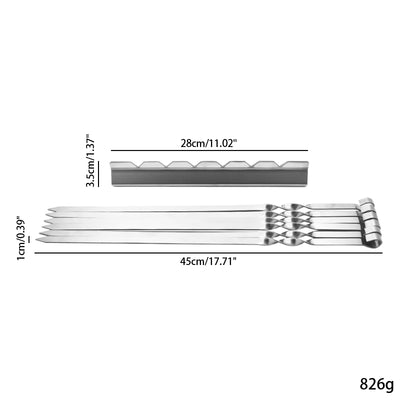Juego de 2 Soportes para Señaléticas de Acero Inoxidable para Parrilla - Image 7