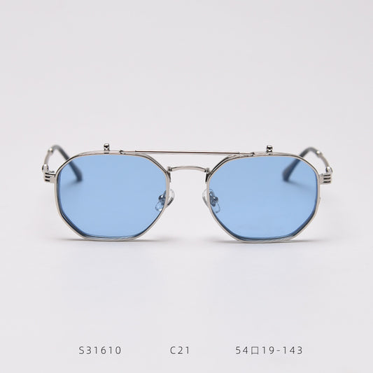Gafas de Sol Polarizadas Retro Metal Flip - Image 2