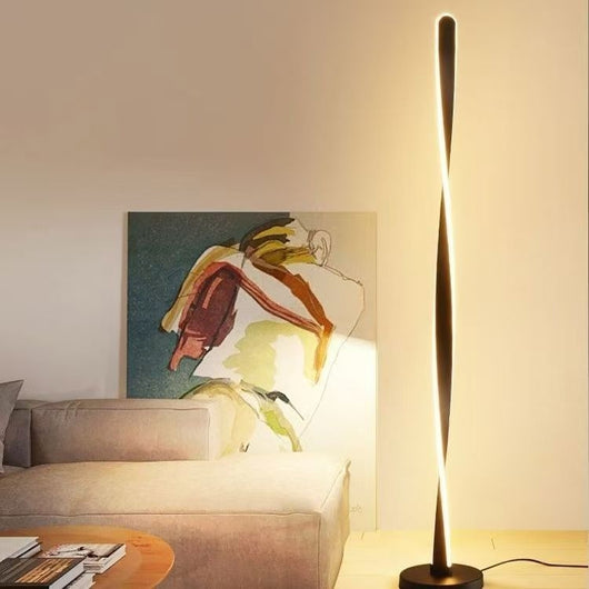 Lámpara de Piso Moderna Elegante con Luz de Mesita - Image 9