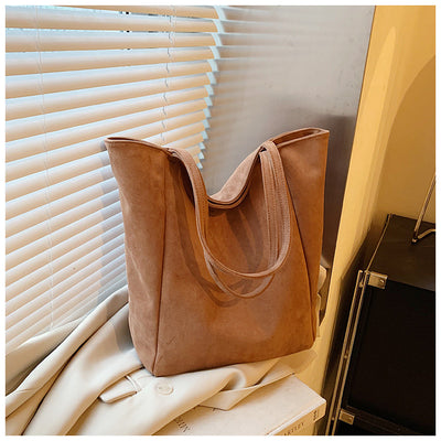 Bolso Retro de Cuero Mate con Capacidad Extra - Bolsa Tote Bandolera Versátil - Image 18