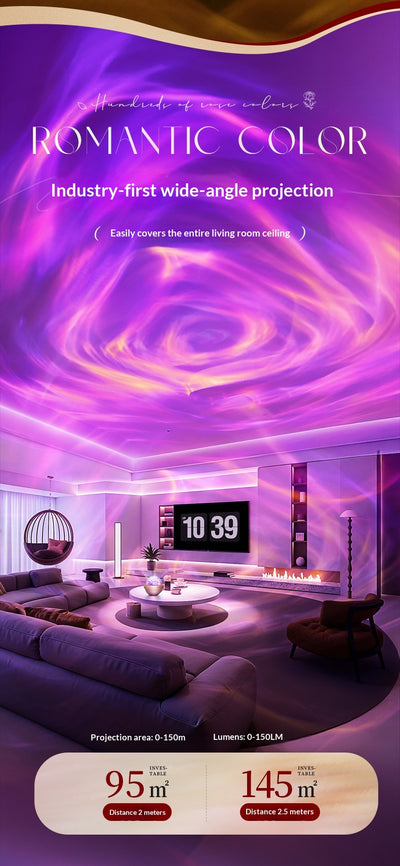 Lámpara Proyectora de Cielo Estrellado con Rosa - Luz Nocturna Atmosférica - Image 15
