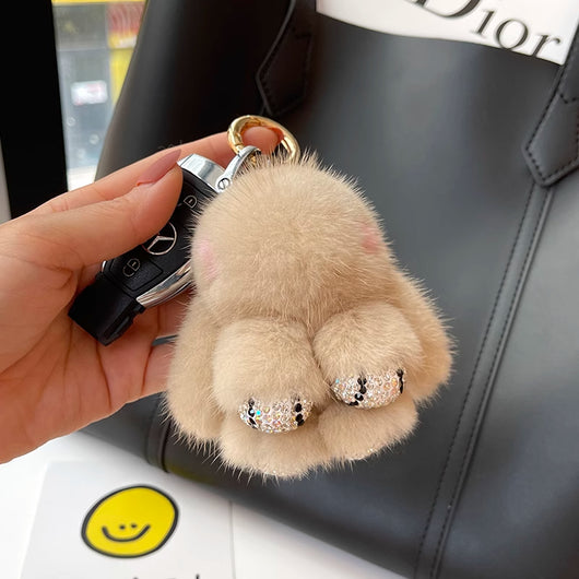 Llavero Colgante Conejo Peluche Mink Red Viral - Image 47
