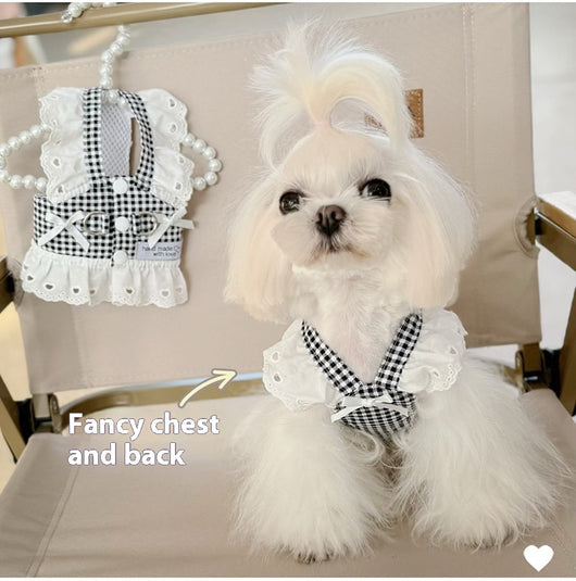 Vestido Pastoral Ligero para Perros y Gatos con Arnés de Tracción - Image 15